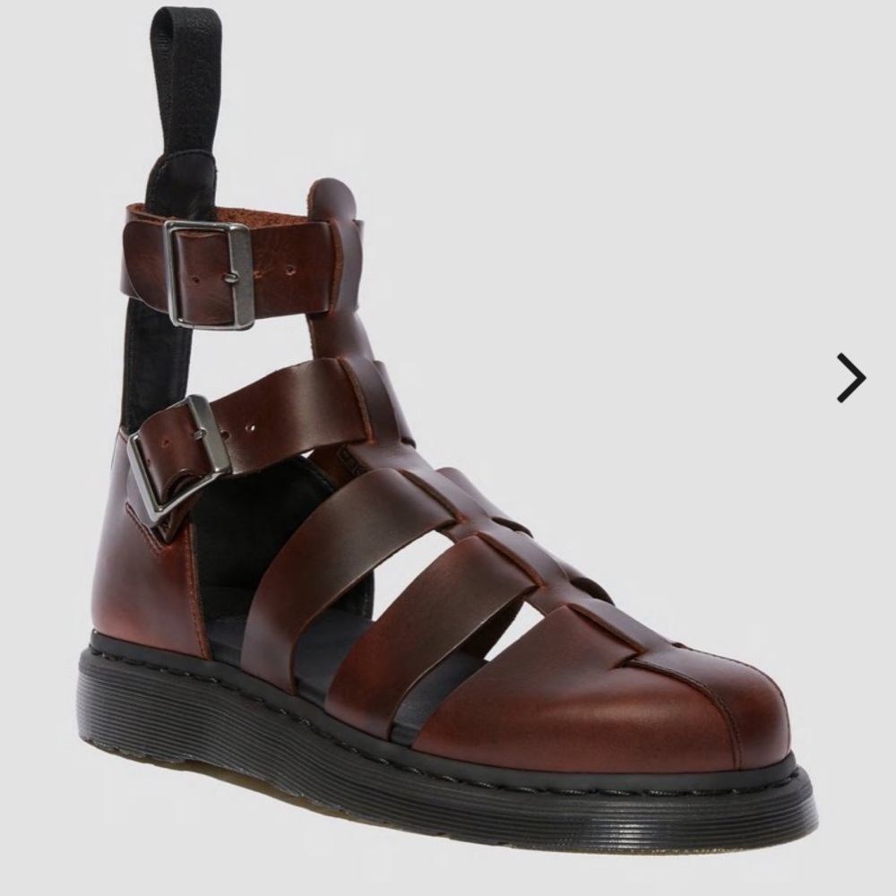 GERALDO LEATHER GLADIATOR SANDALS